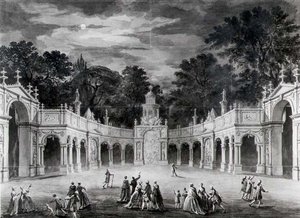 As Iluminações na Buckingham House para celebrar o aniversário de George III de Robert Adam