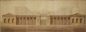 The Old Admiralty Screen, final do século XVIII. de Robert Adam