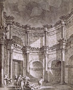 O Templo de Júpiter, pub. 1764. de Robert Adam