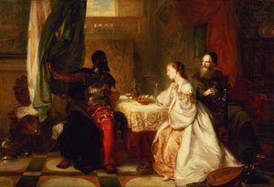 Otelo relacionando suas aventuras a Desdêmona, 1869 de Robert Alexander Hillingford