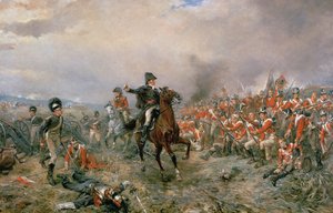 O duque de Wellington em Waterloo