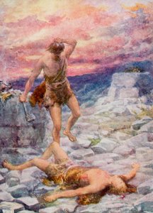 Caim e Abel (cor litho)