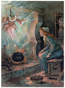 Cinderela e a Fada Madrinha, ilustração de 