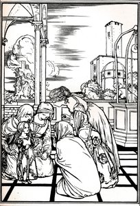 Uma ilustração de The Tempest, 1901 1901-1902 de Robert Anning Bell