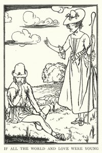 Se todo o mundo e o amor fossem jovens (litho) de Robert Anning Bell