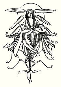 Ilustração para Poemas de John Keats (litho) de Robert Anning Bell