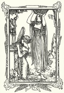 Ilustração para Poemas de John Keats (litho) de Robert Anning Bell