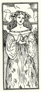 Ilustração para Poemas de John Keats (litho) de Robert Anning Bell