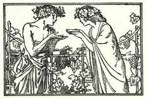 Ilustração para Poemas de John Keats: Endymion (litho) de Robert Anning Bell