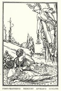 Ilustração para Poemas de John Keats: Endymion (litho) de Robert Anning Bell