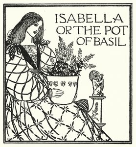 Ilustração para Poemas de John Keats: Isabella ou O Pote de Manjericão (litho)
