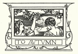 Ilustração para Poemas de John Keats: Para o Outono (litho)