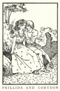 Phillida e Corydon (litho) de Robert Anning Bell