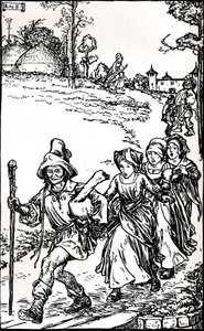 O ganso de ouro dos contos domésticos de Grimms, c1900 1901-1902 de Robert Anning Bell