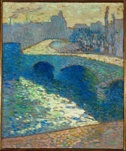 O Sena em Rouen ao amanhecer (óleo sobre tela) de Robert Antoine Pinchon