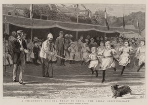 Um tratamento para as crianças na Índia, a competição de saltos das meninas de Robert Barnes