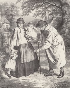 A criança tímida (gravura) de Robert Barnes