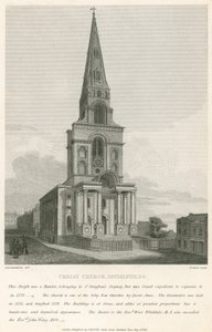 Igreja de Cristo, Spitalfields, Londres de Robert Blemell Schnebbelie