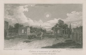 Entrada, para, londres, em, milha, fim de Robert Blemell Schnebbelie