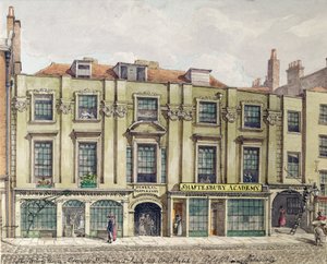 Shaftesbury House, Aldersgate Street, Londres, 1819 (esboço do wc)