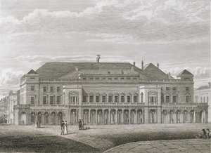 O teatro do rei, Haymarket, gravado por Bartholomew Howlett (1767-1827), bar. por Robert Wilkinson, 1820 de Robert Blemell Schnebbelie