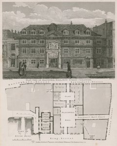 Vista oeste, de, Blackwell, corredor, rei, rua, Cheapside de Robert Blemell Schnebbelie