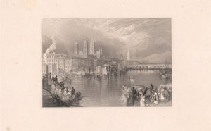 Rouen, olhando o rio acima de Robert Brandard