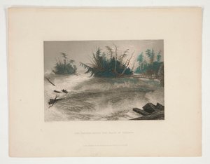 The Rapids Above the Falls of Niagara, ilustração para Nathaniel Parker Willis de Robert Brandard