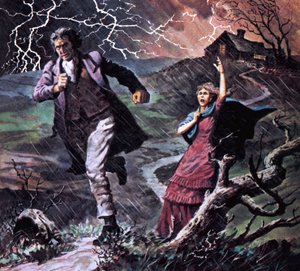 Heathcliff e Cathy, do romance O Morro dos Ventos Uivantes