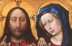 Cristo e a Virgem de Robert Campin
