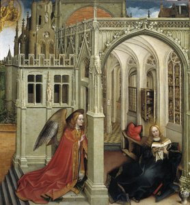 A Anunciação, 1418-1419 de Robert Campin