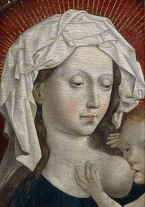 A Virgem a amamentar o Menino, século XV de Robert, Campin