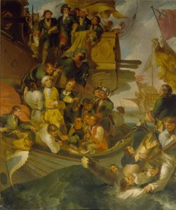 A Tomada do Almirante Nils Ehrenskiöld na Batalha de Gangut, meados do séc. de Robert Carr Porter