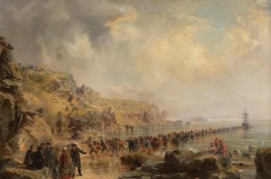Desembarque na extremidade costeira do cabo Atlântico, 1866.