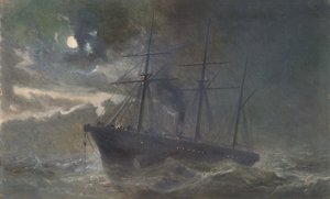 O Albany boiando uma enseada do cabo de 1865 na noite de 26 de agosto de 1866, 1866.