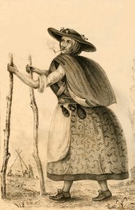 Jenny Darney, um personagem notável em Cumberland, 1821. de Robert Cooper