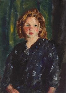 Retrato de uma menina, 1928 de Robert Cozad Henri