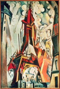 A Torre Eiffeltower (pintura sobre tela) de Robert Delaunay