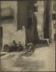 Canto de rua em Menton de Robert Demachy