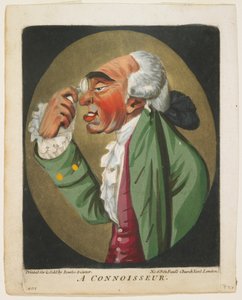 Um Connoisseur, de A Book of Heads, 1795 de Robert Dighton