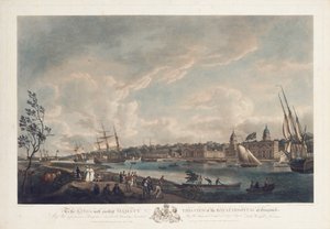 Vista do Royal Hospital em Greenwich, 1793