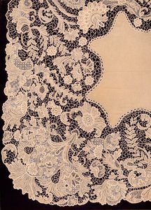 Lenço de Renda de Fabricação Irlandesa, 1863. de Robert Dudley