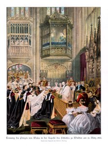 Casamento da princesa Alexandras e do príncipe Edwards, Capela de St Georges em Windsor, 10 de março de 1863, 1
