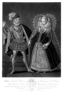 Mary Stuart, rainha da França e da Escócia, e Henry Lord Darnley, seu marido, 1816.