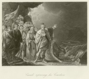 Canute reprovando seus cortesãos de Robert Edge Pine
