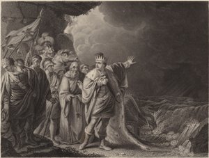 Canute reprovando seus cortesãos