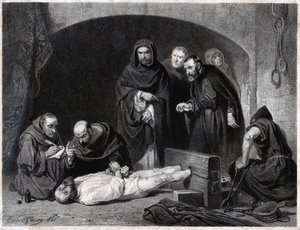 A Inquisição na Idade Média. (Gravura de Robert Fleury