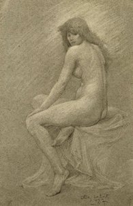 Estudo para Lilith, c.1900 (giz no papel)