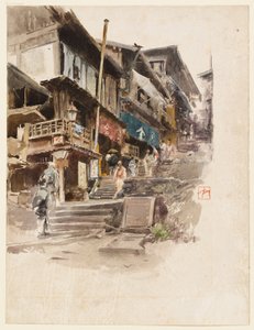 Uma rua em Ikao, Japão, II de Robert Frederick Blum