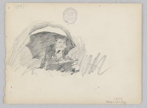 Artista desenhando fora de Robert Frederick Blum